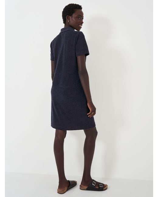 Crew Blue Towelling Polo Dress