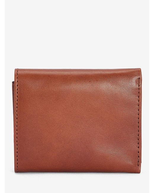 Barbour Brown Torridon Leather Bi-fold Wallet for men
