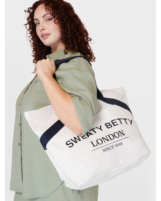 Sweaty Betty Gray Essentials Canvas Tote Bag