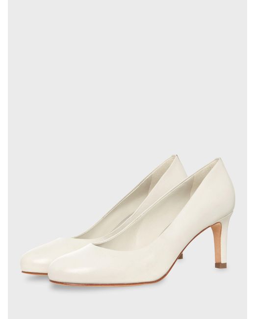 Hobbs Natural Lizzie Leather Court Shoes