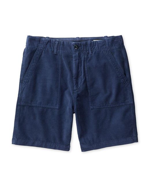 Outerknown Blue Cord Organic Cotton 70s Classic Shorts for men