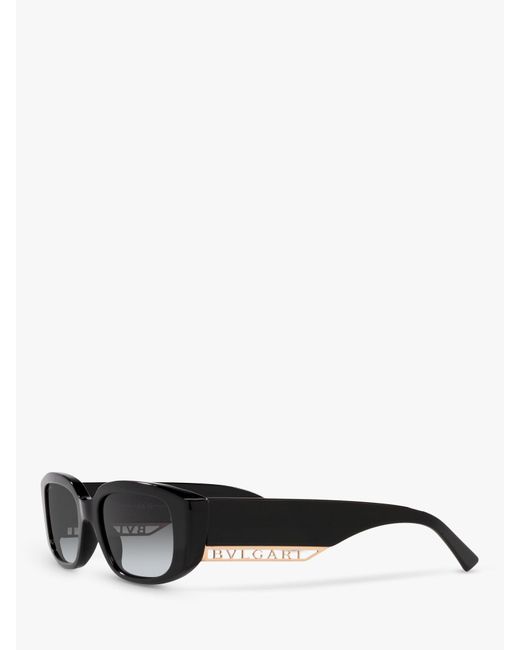 BVLGARI Gray Bv8259 Rectangular Sunglasses
