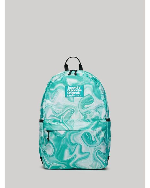 Superdry Blue Montana Abstract Printed Backpack