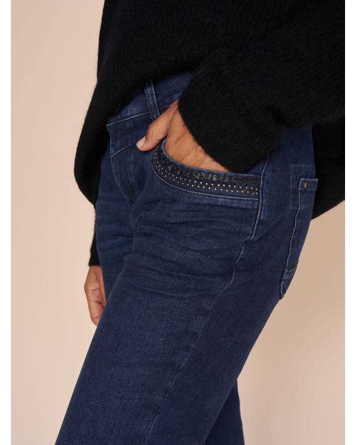 Mos Mosh Blue Naomi Nola Mid Rise Regular Jeans