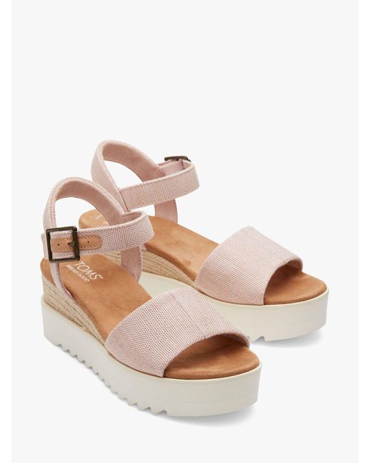 TOMS Natural Diana Wedge Sandals