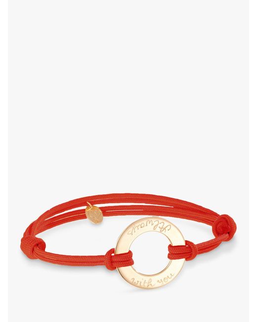 Merci Maman Red Personalised Eternity Bracelet