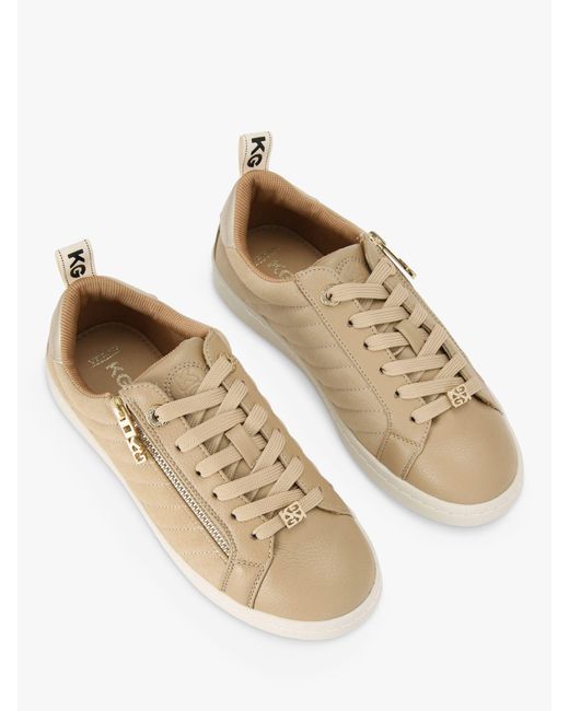 KG by Kurt Geiger Natural Liza Quilted Trainers