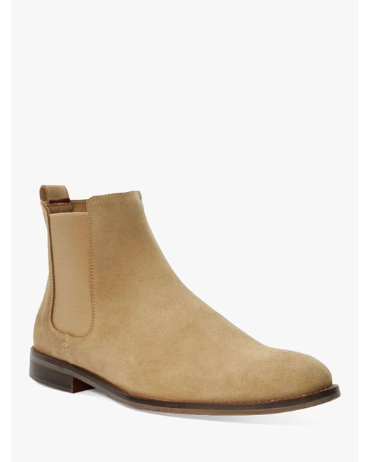 Dune Natural Creatives Suede Chelsea Boots for men