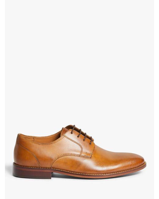 John Lewis Brown Slim Derby Shoes for men