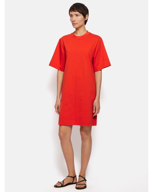 Jigsaw Red Riley Cotton T-shirt Dress