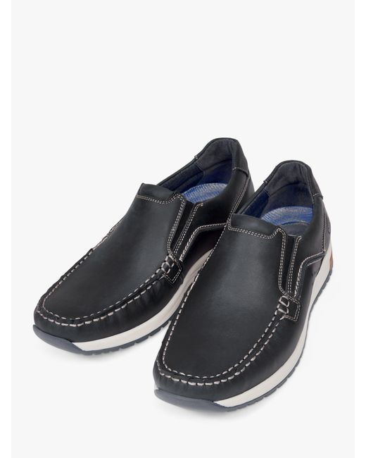 Pod Blue Sean Leather Loafers for men