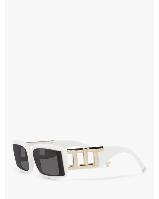 Tiffany & Co Gray Tf4197 Rectangular Sunglasses