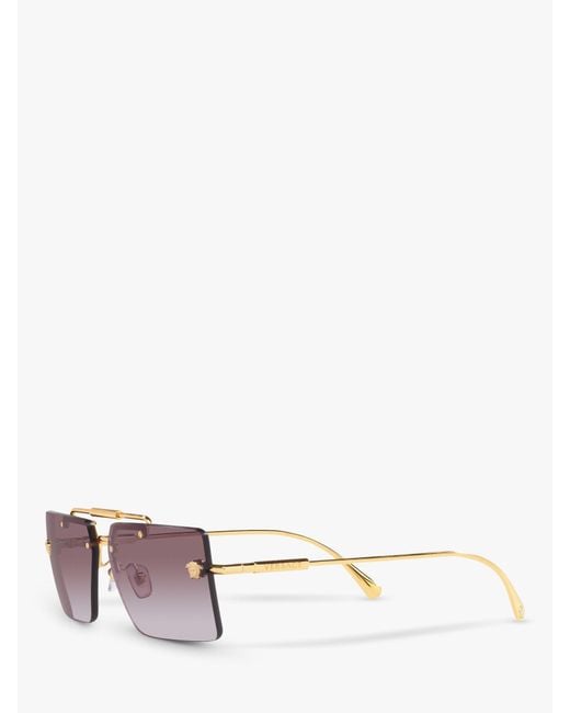 Versace Pink Ve2245 Rectangular Sunglasses