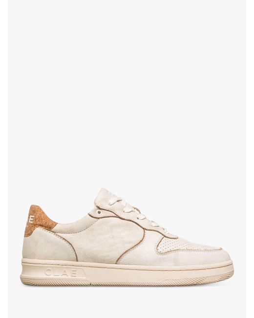 CLAE Natural Malone Apple Leather Trainers for men