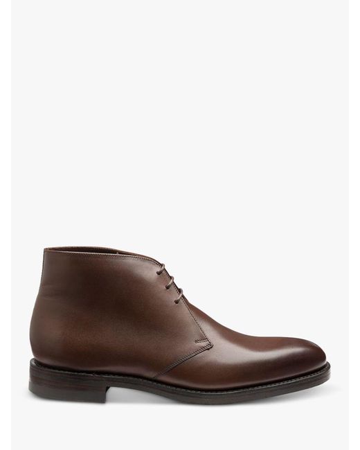 Loake Brown Pimlico Leather Chukka Boots for men