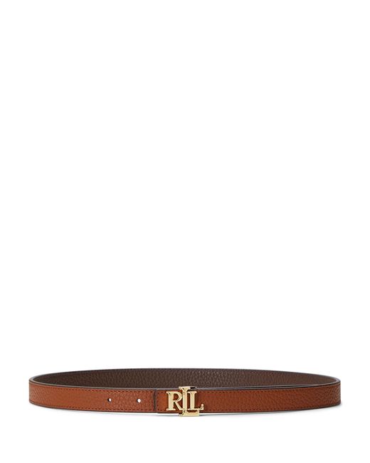 Ralph Lauren White Lauren 20 Reversible Leather Belt