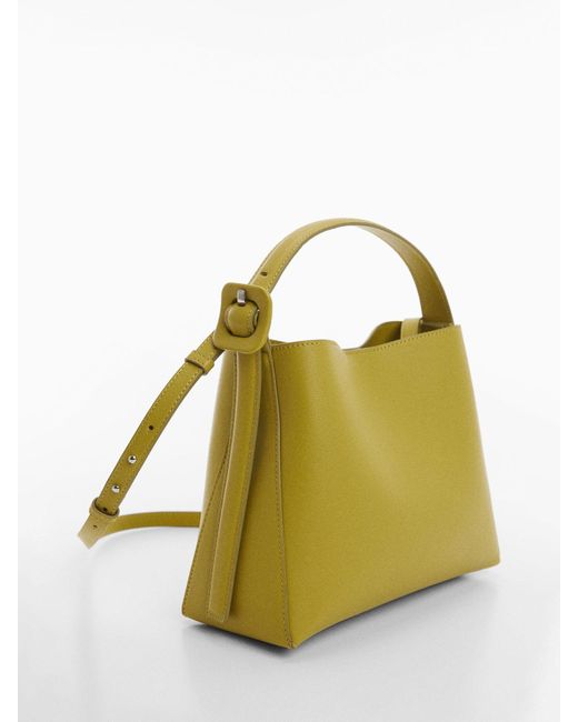 Mango Green Winnie Small Shopper Bag