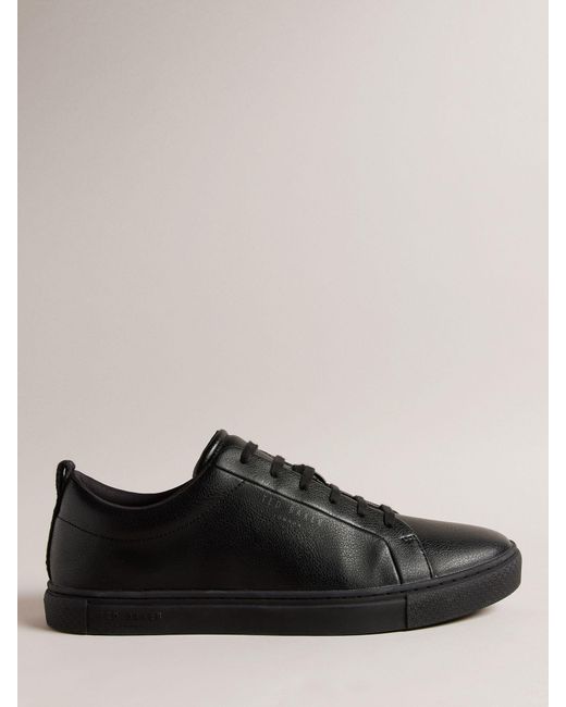 Ted Baker Black Artem Cupsole Lace Up Trainers for men