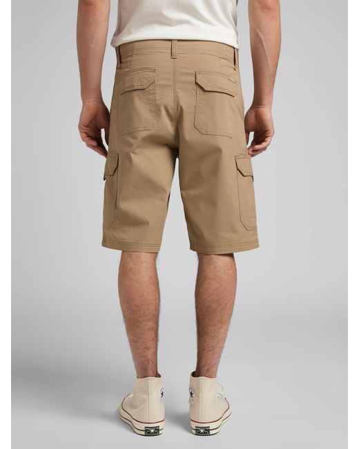 Lee Jeans Natural Rossroad Cargo Shorts for men