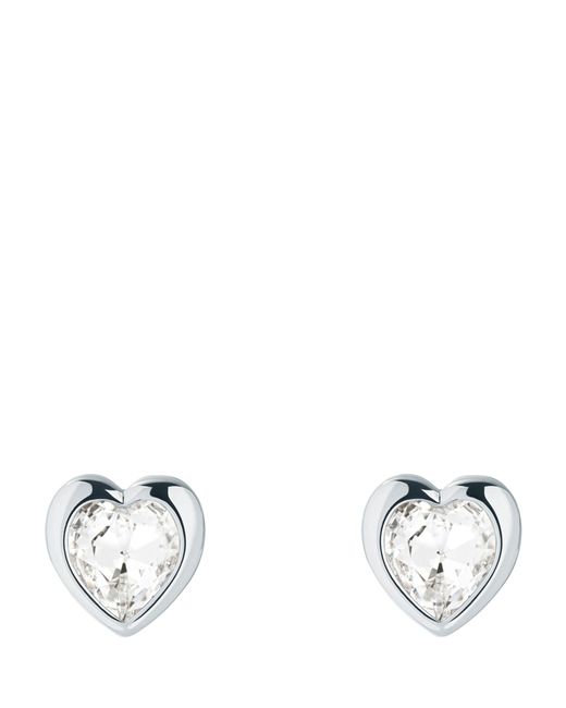 Ted Baker White Han Crystal Heart Stud Earrings
