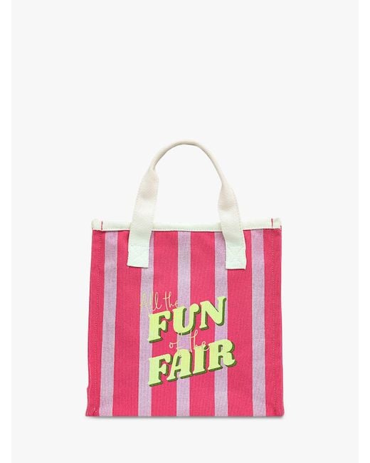 Radley Pink Magic Carousel Small Canvas Grab Bag