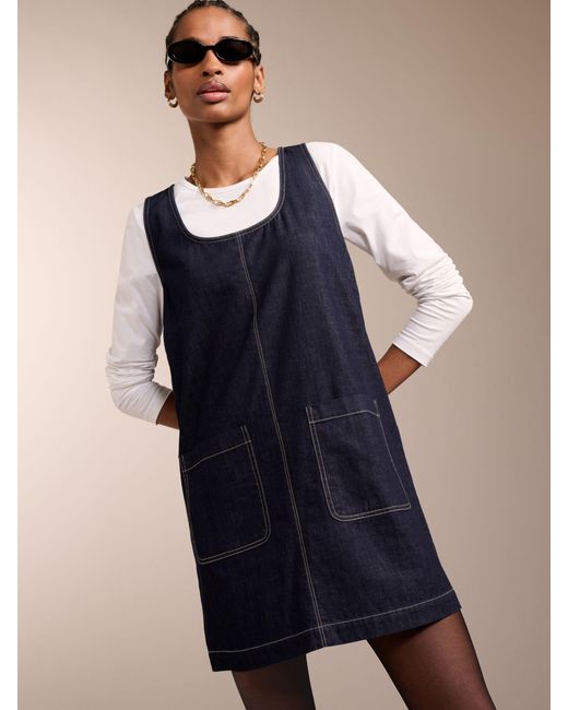 Baukjen Blue Connie Organic Cotton Denim Mini Dress