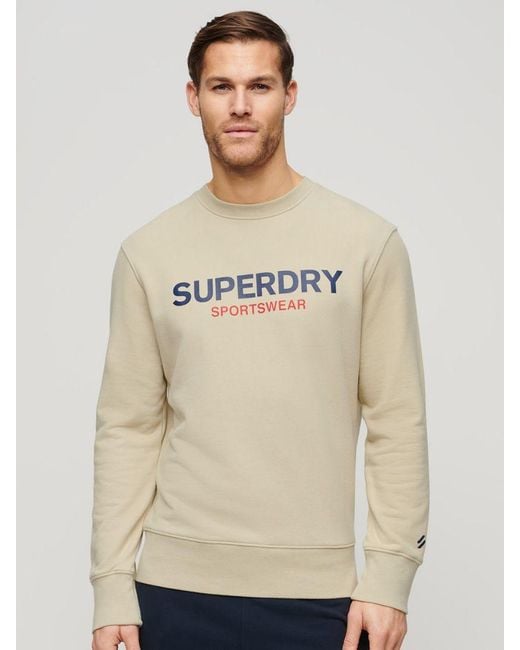 Superdry Natural Sportswear Logo Loose Crew Sweatshirt for men