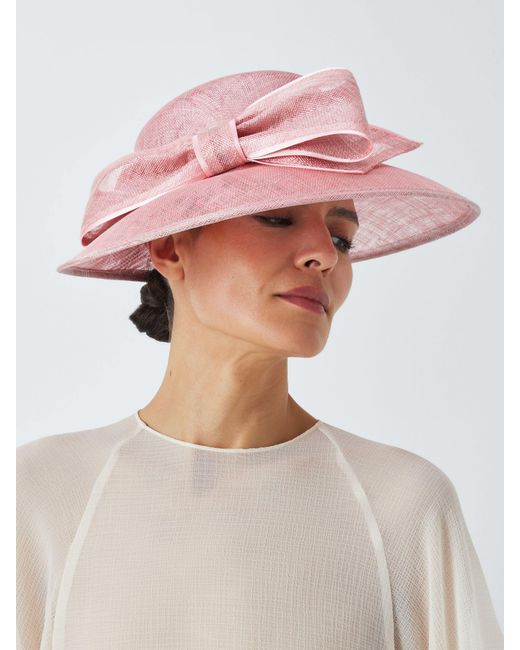 John Lewis Pink Betty Asymmetric Downturn Hat