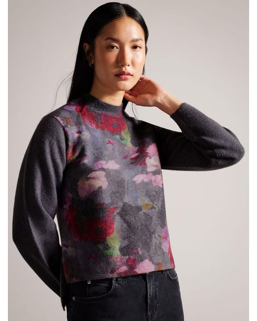 Ted Baker Multicolor Daysiyy Floral Wool Jumper