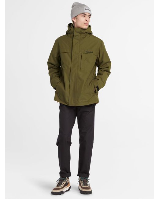 Timberland Benton Water Proof 3in1 Jacket in Green for Men Lyst UK