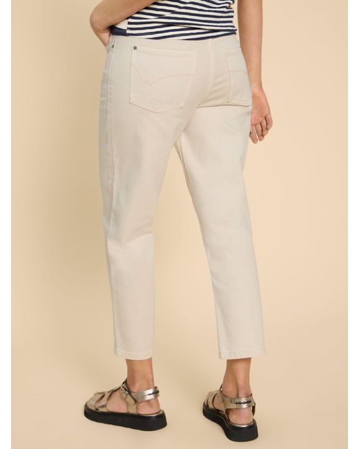 White Stuff Natural Charlie Cotton Blend Straight Cropped Jeans