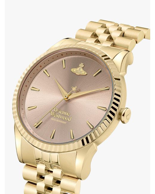 Vivienne Westwood Metallic Vv240cpsg Seymour Bracelet Strap Watch