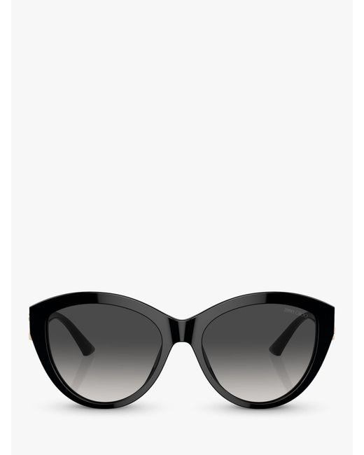 Jimmy Choo Black Jc5007 Cat's Eye Sunglasses