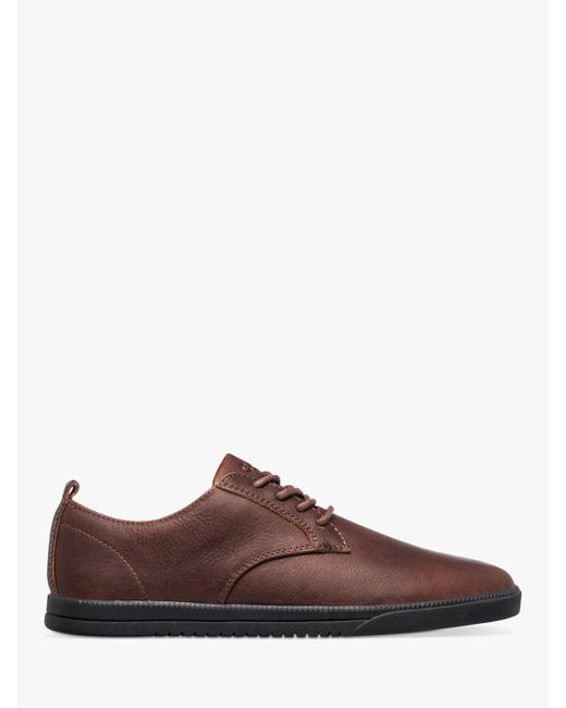 CLAE Brown Ellington Leather Derby Shoes for men