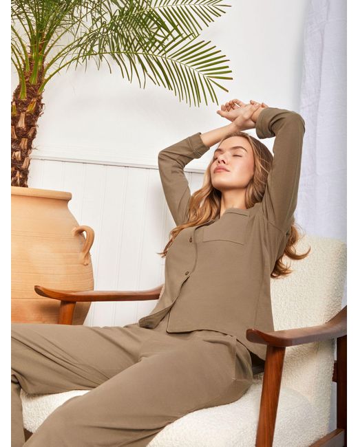 Chelsea Peers Natural Organic Cotton Pyjama Set