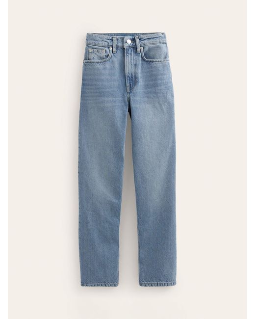 Boden Blue Mid-rise Tapered Jeans