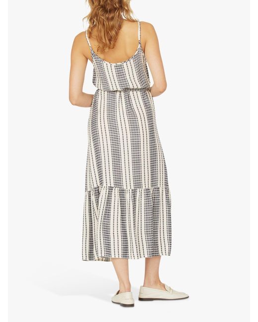 Sisters Point White Islea Loose Fit Belted Maxi Dress