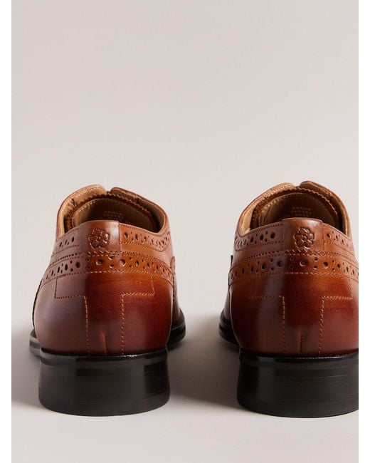 Ted Baker Brown Arnie Leather Oxford Brogues for men