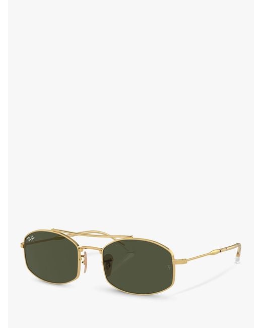 Ray-Ban Green Rb3719 Oval Sunglasses