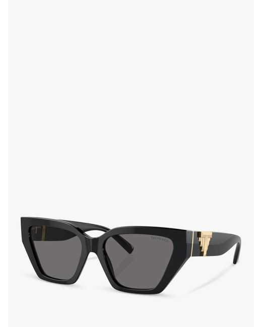 Tiffany & Co Gray Tf4218 Squared Cat Eye Sunglasses