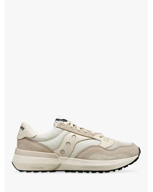 Saucony White Jazz Nxt Leather Blend Trainers