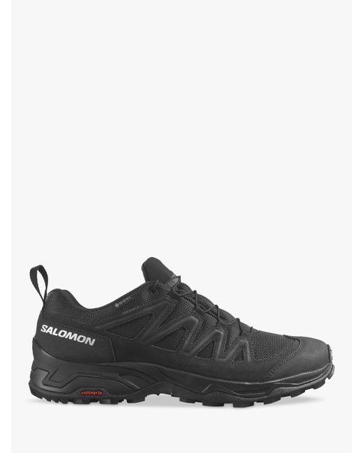 Salomon Black X Ward Leather Gore-tex Trail Shoes for men