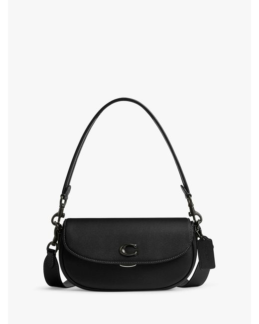 COACH Black Emmy Leather Shoulder Bag