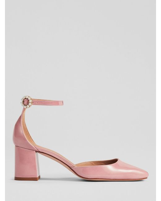 L.K.Bennett Pink Darling Patent Leather D'orsay Court Shoes