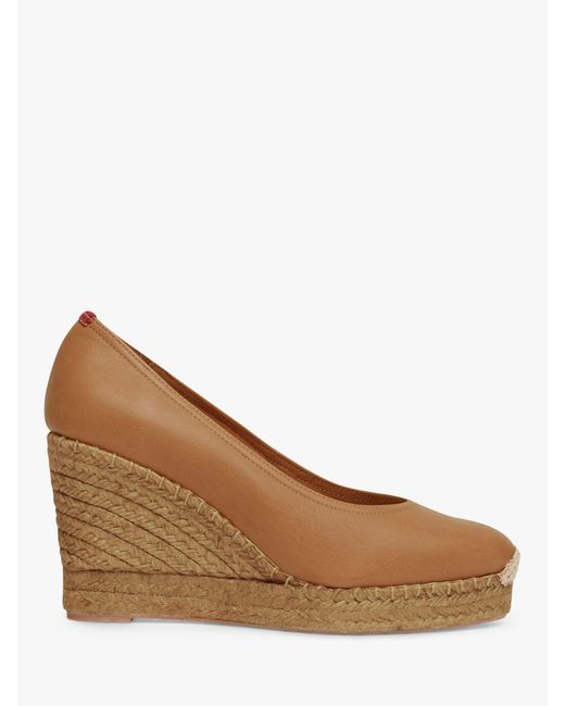 Penelope Chilvers Brown Scoop Court Espadrille Shoes