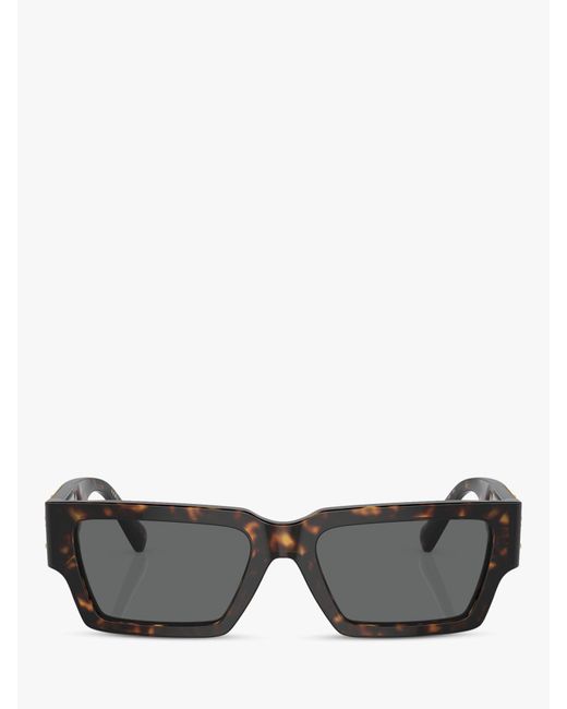 Versace Gray Ve4459 Rectangular Sunglasses