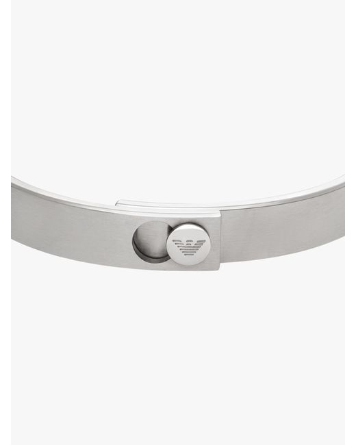 Emporio Armani Gray Bangle Bracelet for men