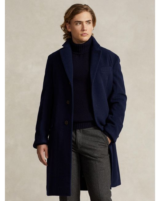 Ralph Lauren Blue Polo Modern Padded Overcoat for men