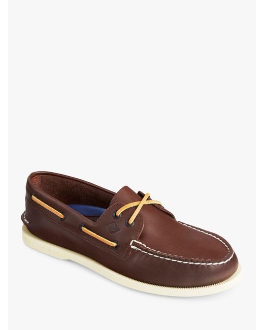 Sperry Top-Sider Brown Authentic Original Leather Boat Shoes for men