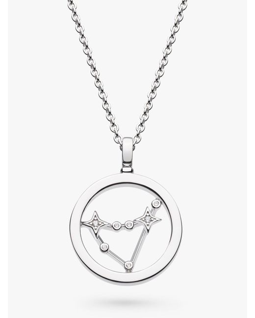 Kit Heath White Capricorn Constellation Pendant Necklace